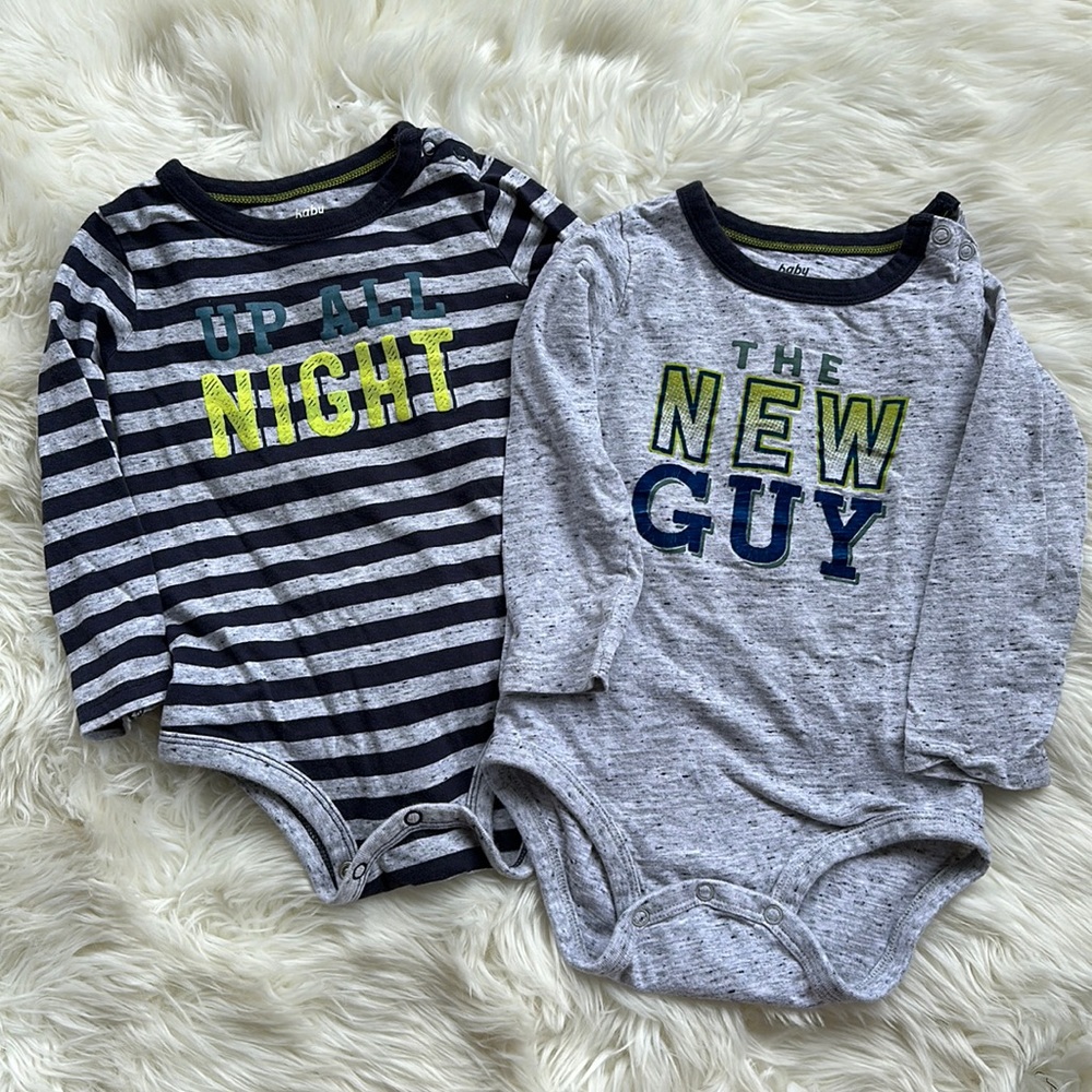 18M Long Sleeve Onesies Baby B’Gosh